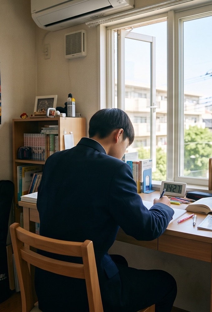 学習に悩む様子